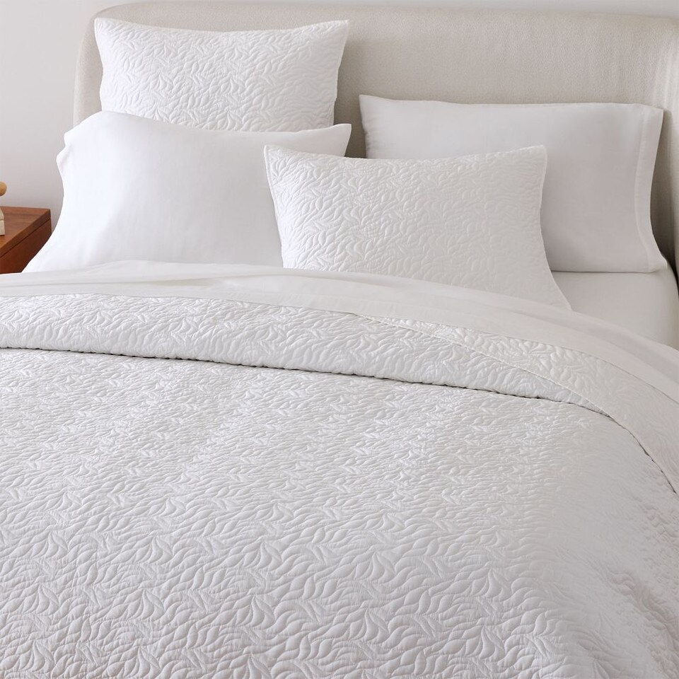 Silky TENCEL™ Floral Bedspread & Pillowcases West Elm UK